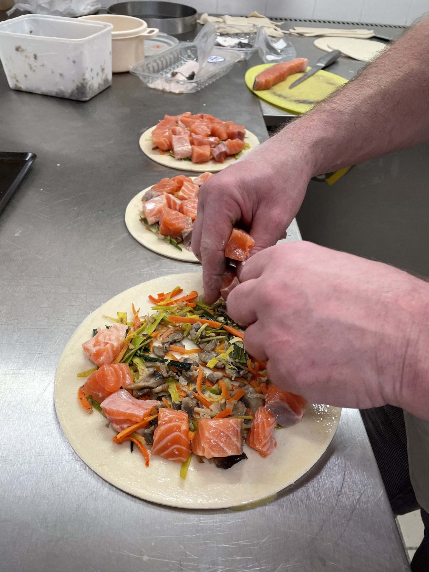 Feuilletés au saumon